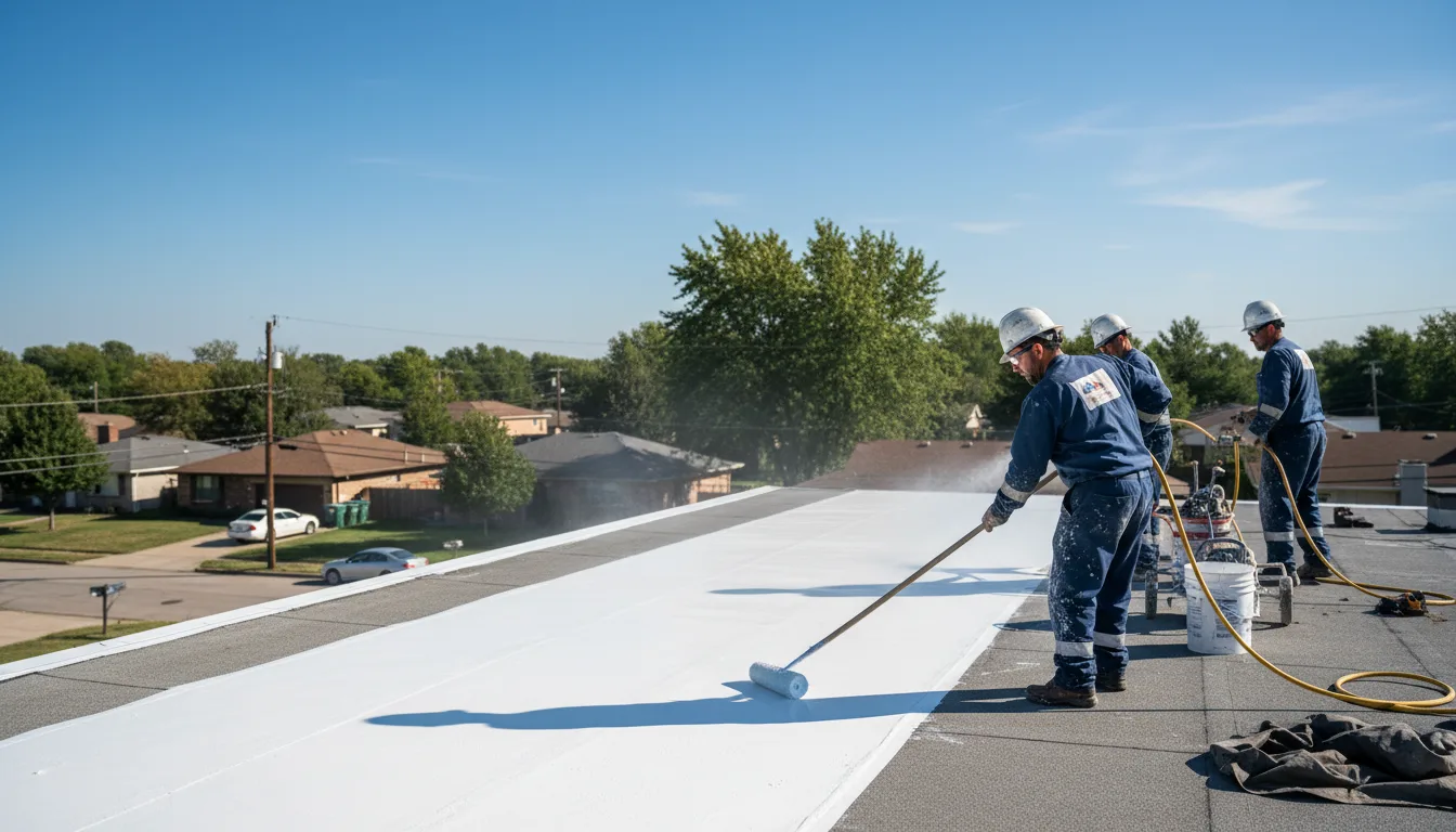 Commercial roof coating in Arthur, IL near me